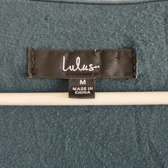 Lulus Chic on Repeat Emerald Green V-Neck Long‎ Sleeve Bodysuit Size Medium - Picture 4 of 8